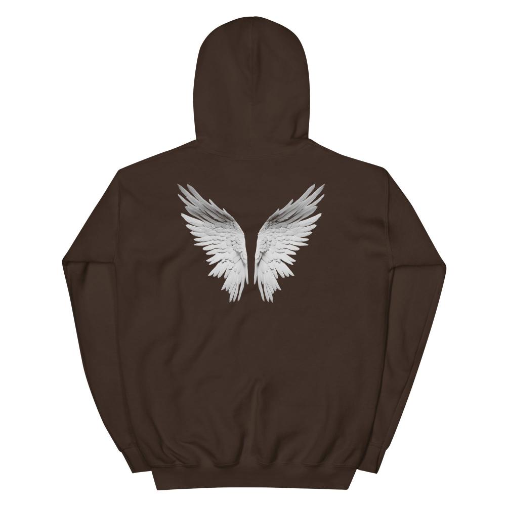 Savior Self Angel Wings Hoodie - Dark Chocolate Color - https://ascensionemporium.net